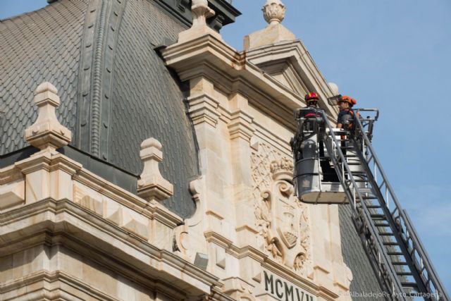 Los bomberos colaboran en la campaña de control de gaviotas - 1, Foto 1