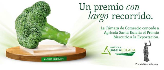 Agrícola Santa Eulalia recibe el Premio Mercurio a la Exportación de la Cámara de Comercio, Foto 1
