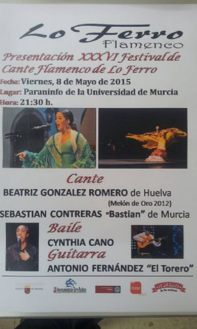 Gala Flamenca de presentación del XXXVI Festival Internacional de Cante Flamenco de Lo Ferro en la Universidad de Murcia - 1, Foto 1