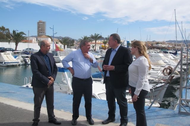 Bernabé señala la mejora de las instalaciones del Puerto Deportivo de Mazarrón 