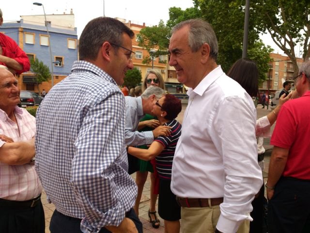 Pedro Snchez da su apoyo al proyecto socialista de Alhama en un encuentro con el candidato Diego Conesa en Bullas, Foto 5