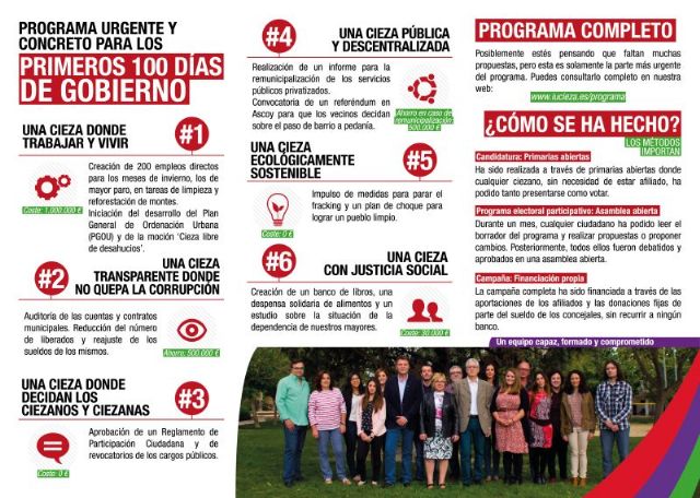 IU-Verdes/Ganar Cieza hace una llamada, por primera vez, al voto útil de los ciezanos - 1, Foto 1