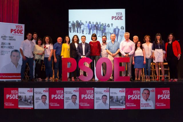 El candidato por el PSOE y actual alcalde presenta su candidatura para el Ayuntamiento de Lorquí - 1, Foto 1