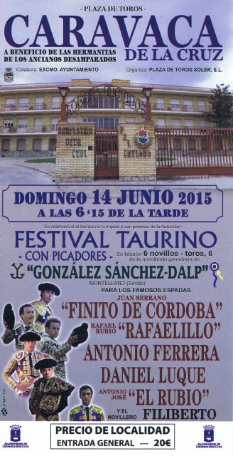 Festival taurino a beneficio de las Hermanitas de los Ancianos Desamparados de Caravaca - 1, Foto 1