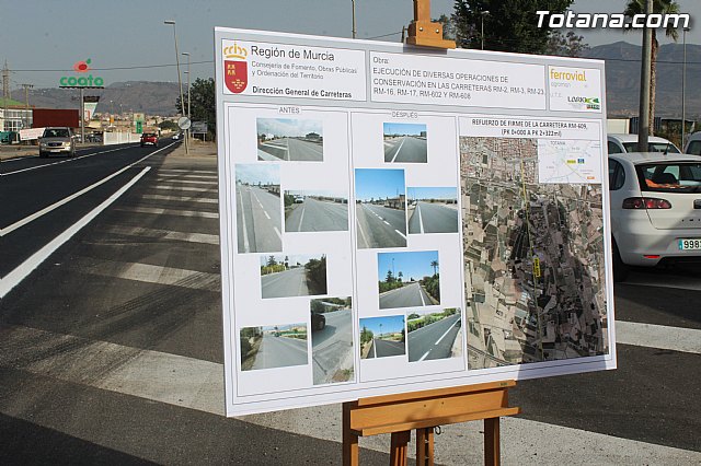 Fomento mejora la carretera de acceso a Totana desde la autopista A-7 - 10