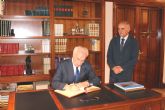 El presidente Garre recibe al embajador de Letonia en España