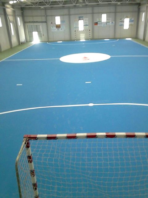 Finaliza en Ceutí la rehabilitación del suelo del pabellón deportivo de Los Torraos - 1, Foto 1