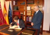 El presidente Garre recibe al ministro de Justicia, Rafael Catalá