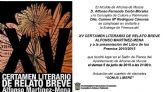 Se pospone la entrega de premios del XV Certamen Literario de Relato Breve Alfonso Mart�nez Mena al 5 de junio