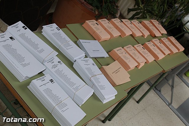 Participacin 18 horas - Un 50,72 % de los electores de la Regin de Murcia ha ejercido su derecho al voto en las elecciones locales, Foto 1