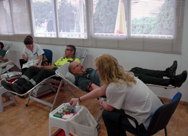 La Guardia Civil colabora altruistamente en la campaña de donación de sangre en Murcia. - 1, Foto 1
