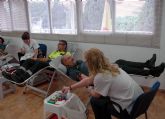 La Guardia Civil colabora altruistamente en la campaña de donación de sangre en Murcia.