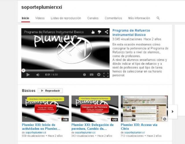 Educación ha publicado ya más de cien vídeotutoriales en el canal de Youtube 'Soporte Plumier' - 1, Foto 1