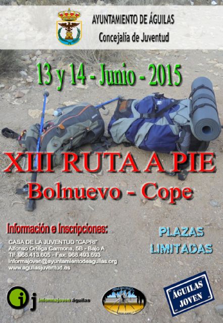 Juventud y el GECA preparan la XIII Ruta a Pie 'Bolnuevo-Cope' - 1, Foto 1
