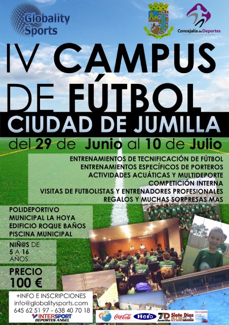 Globality Sports y la Concejalía de Deportes traen de nuevo el Campus de Fútbol Ciudad de Jumilla que ya va por su cuarta edición - 1, Foto 1