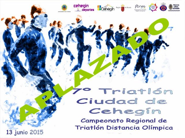 Deportes aplaza el VII Triatlón Ciudad de Cehegín por coincidir con la toma de posesión de la nueva Corporación Municipal - 1, Foto 1