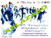 Deportes aplaza el VII Triatlón Ciudad de Cehegín por coincidir con la toma de posesión de la nueva Corporación Municipal