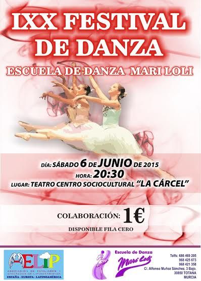 El XIX Festival de la Escuela de Danza Mari Loli de Totana será solidario con AELIP, Foto 3