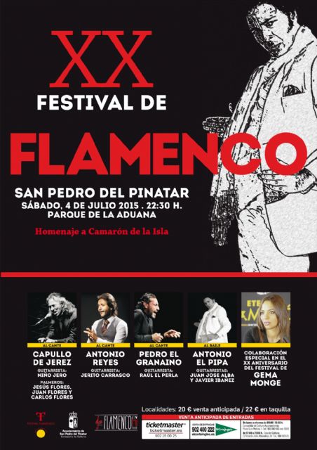 Capullo de Jeréz y Antonio El Pipa honran la memoria de Camarón en el XX Festival Flamenco de San Pedro del Pinatar - 2, Foto 2