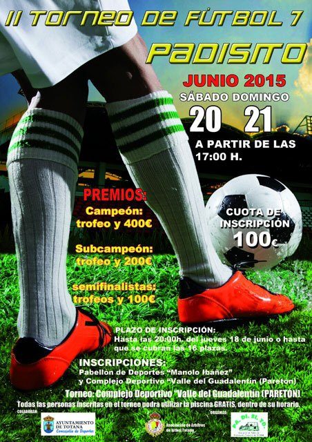 El II Torneo de Fútbol-7 PADISITO se celebra los días 20 y 21 de junio en el Complejo Deportivo Valle del Guadalentín de El Paretón, Foto 1