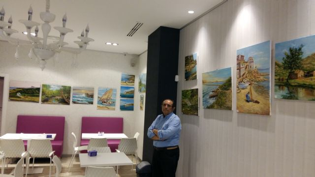 El artista local, José Luis Mercader Pretel, expone su nueva colección de cuadros por diferentes establecimientos hosteleros de la ciudad - 1, Foto 1