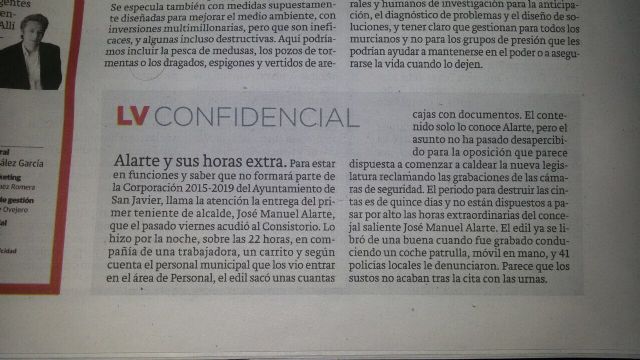 C´s San Javier presenta un escrito en el Ayuntamiento - 2, Foto 2