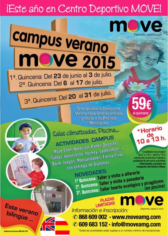 El II Campus de Verano MOVE´2015 se organiza en tres quincenas diferentes, Foto 1