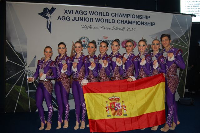 El Rítmica Cartagena, entre los tres mejores de mundo en Gimnasia Estética de Grupo - 1, Foto 1