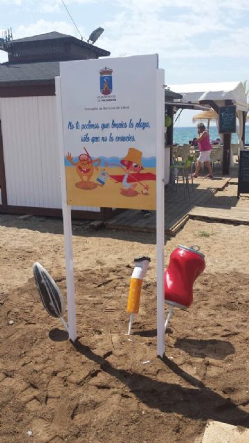 Una campaña informativa invita al bañista a mantener limpias las playas, Foto 1