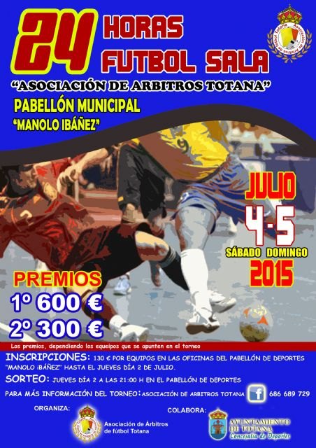 El Pabellón de Deportes “Manolo Ibáñez” acoge los días 4 y 5 de julio las 24 horas de Fútbol-Sala, Foto 2