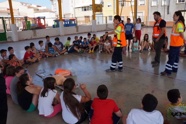 Protección Civil colabora un año más con los colegios de Ceutí en sus simulacros de emergencia - 1, Foto 1