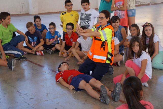 Protección Civil colabora un año más con los colegios de Ceutí en sus simulacros de emergencia - 2, Foto 2