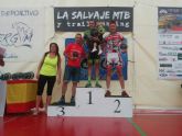 Andrés Plazas, del CC Santa Eulalia, sube al podio como segundo clasificado en la MTB La Salvaje- Vélez Rubio
