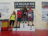 Andrés Plazas, del CC Santa Eulalia, sube al podio como segundo clasificado en la MTB 