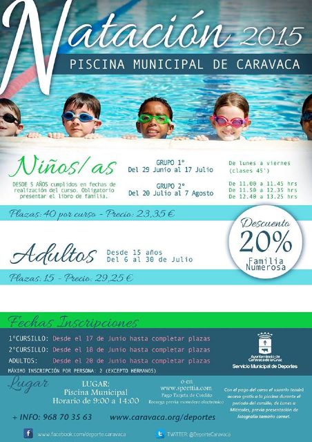 Deportes amplía los cursos de la campaña Aprende a Nadar para cubrir la demanda de unos 500 usuarios - 1, Foto 1