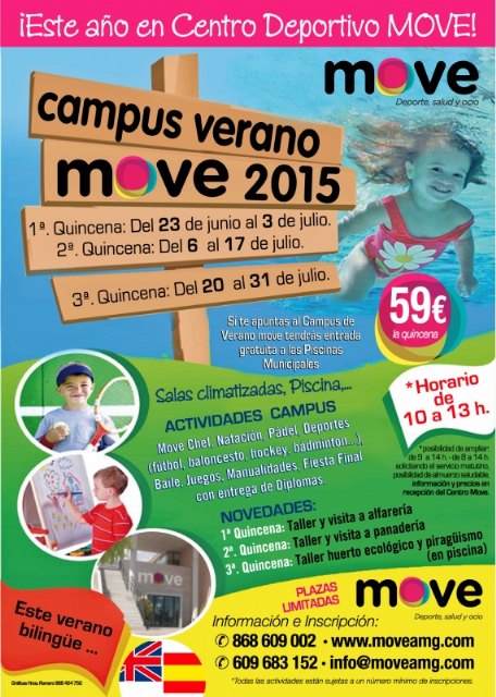 Follow the open enrollment period for Summer Campus "MOVE'2015", Foto 1
