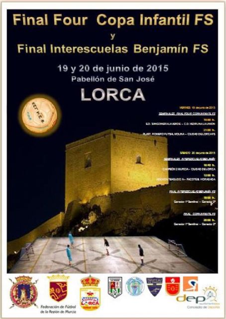 El Pabellón de San José acoge hoy y mañana la Final Four Copa Infantil y la Final Interesculas Benjamín de Fútbol Sala promovidas por el Ciudad de Lorca - 1, Foto 1