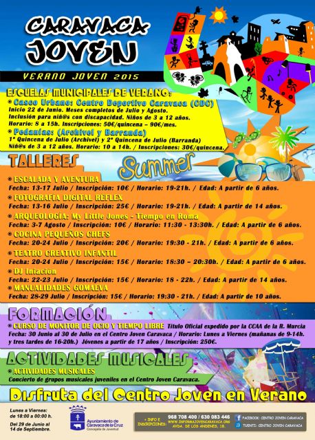 Lanzan la nueva edición del programa Caravaca Joven con propuestas de ocio alternativo para el verano - 2, Foto 2