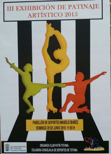 La III Exhibición de Patinaje Artístico, organizada por el Club Patín Totana, tendrá lugar el próximo domingo 28 de junio, Foto 1