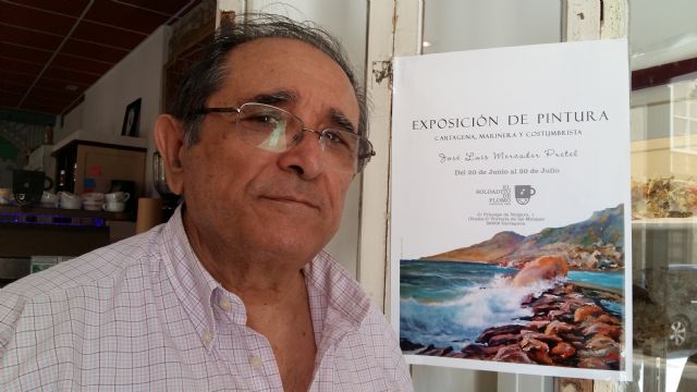 El pintor cartagenero, Jose Luis Mercader, expone parte de su obra en la cafetería, EL SOLDADITO DE PLOMO - 1, Foto 1