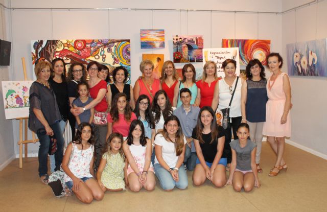 La Sala de exposiciones de la Casa de Cultura acoge la exposición Aquí Pintamos Todos de los alumnos de Magdalena Caballero - 1, Foto 1