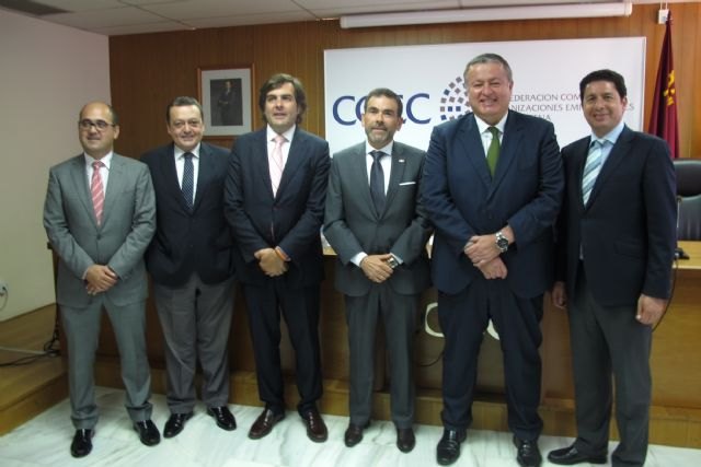 El consejero de Fomento respalda las reivindicaciones de COEC en infraestructuras para la comarca de Cartagena - 1, Foto 1