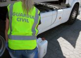 La Guardia Civil desmantela un grupo delictivo que sustraía gasoil a camiones en Totana y lo comercializaba de forma ilícita