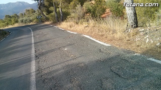 El PSOE presenta una moción en la Asamblea Regional para la rehabilitación integral de la carretera RM-503, Foto 2
