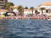 Ms de 400 nadadores en la XIII Travesa Playas de San Javier y III Travesa Popular