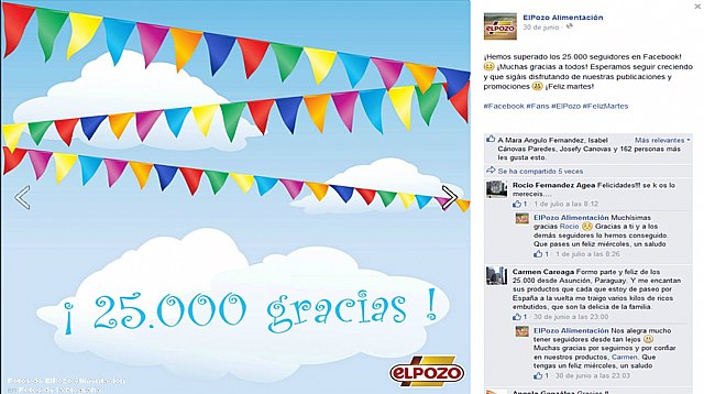 ElPozo supera los 25.000 fans en Facebook - 1, Foto 1