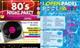 El Hotel Executive Sport acoger la 80s Night Party y el I Open Pdel Pool Party