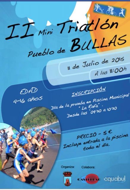 La II mini Triatlón se disputa este sábado en Bullas - 1, Foto 1