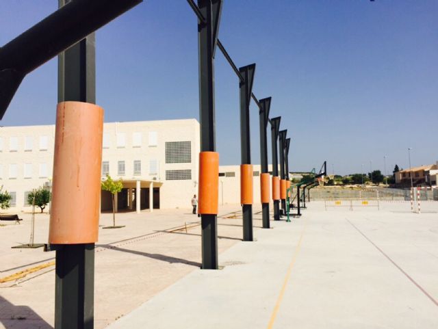 El Ayuntamiento de Ceutí inicia las obras para cubrir la pista polideportiva del colegio Suceso Aledo - 1, Foto 1