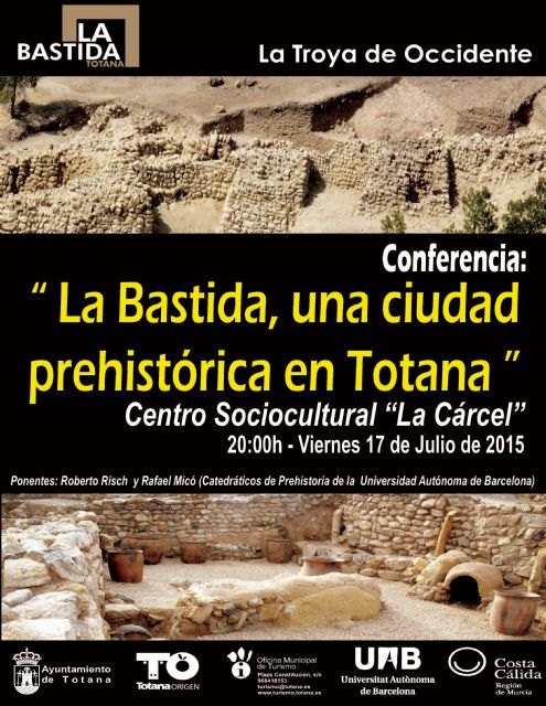 The Socio-Cultural Center "Jail" is hosting this Friday the 17th, the conference "La Bastida, a prehistoric city in Totana", Foto 3